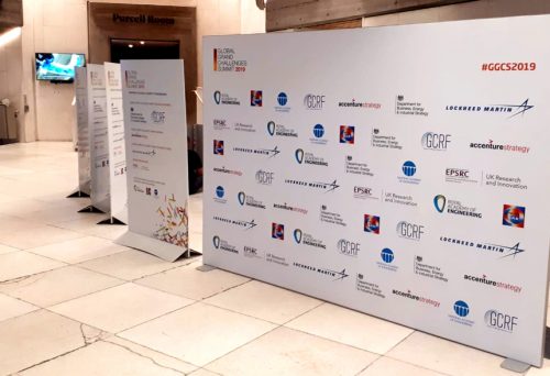 The Royal Academy of Engineering's reusable event signage for their Global Grand Challenge Summit