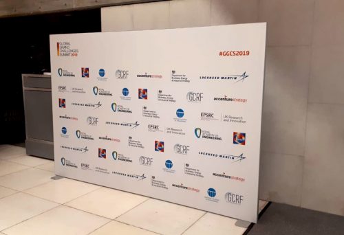 The Royal Academy of Engineering's reusable event signage for their Global Grand Challenge Summit