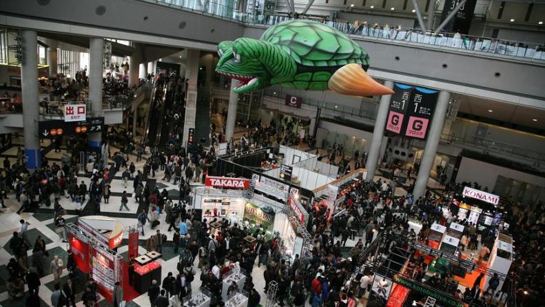 A large exhibition hall in Tokyo